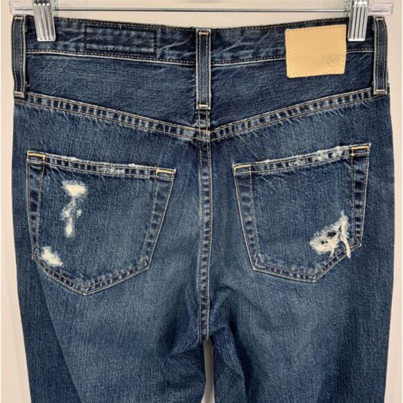 AG ADRIANO GOLDSCHMIED Phoebe Vintage High Waisted Tapered Leg Jeans Size 25 - Picture 5 of 9